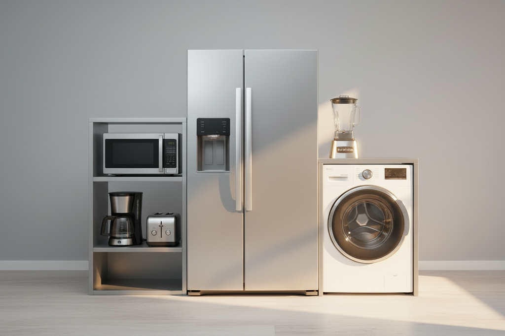 generate an image in which multiple home appliances has been shown